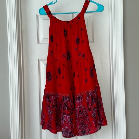 Free People Red Boho Dress. Like New! - Picture 6 of 12